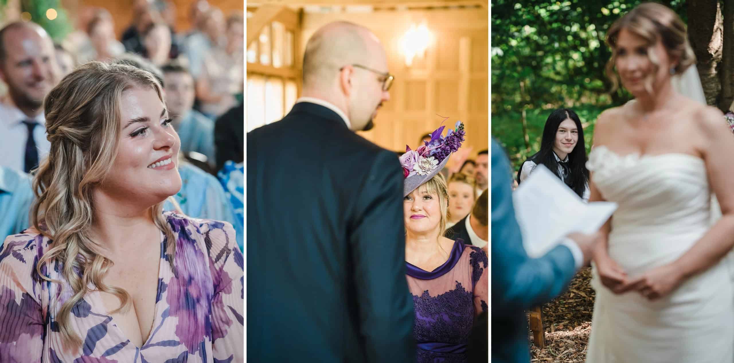 Woman smiling at an event while guests blur in the background behind her. - Paul Phipps-Williams Photography